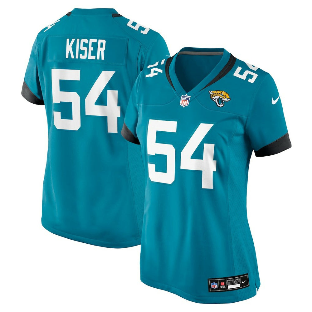 NFL Jack Kiser Jacksonville Jaguars Women's Team Game Jersey - Teal