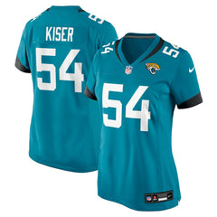 NFL Jack Kiser Jacksonville Jaguars Women's Team Game Jersey - Teal