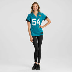 NFL Jack Kiser Jacksonville Jaguars Women's Team Game Jersey - Teal