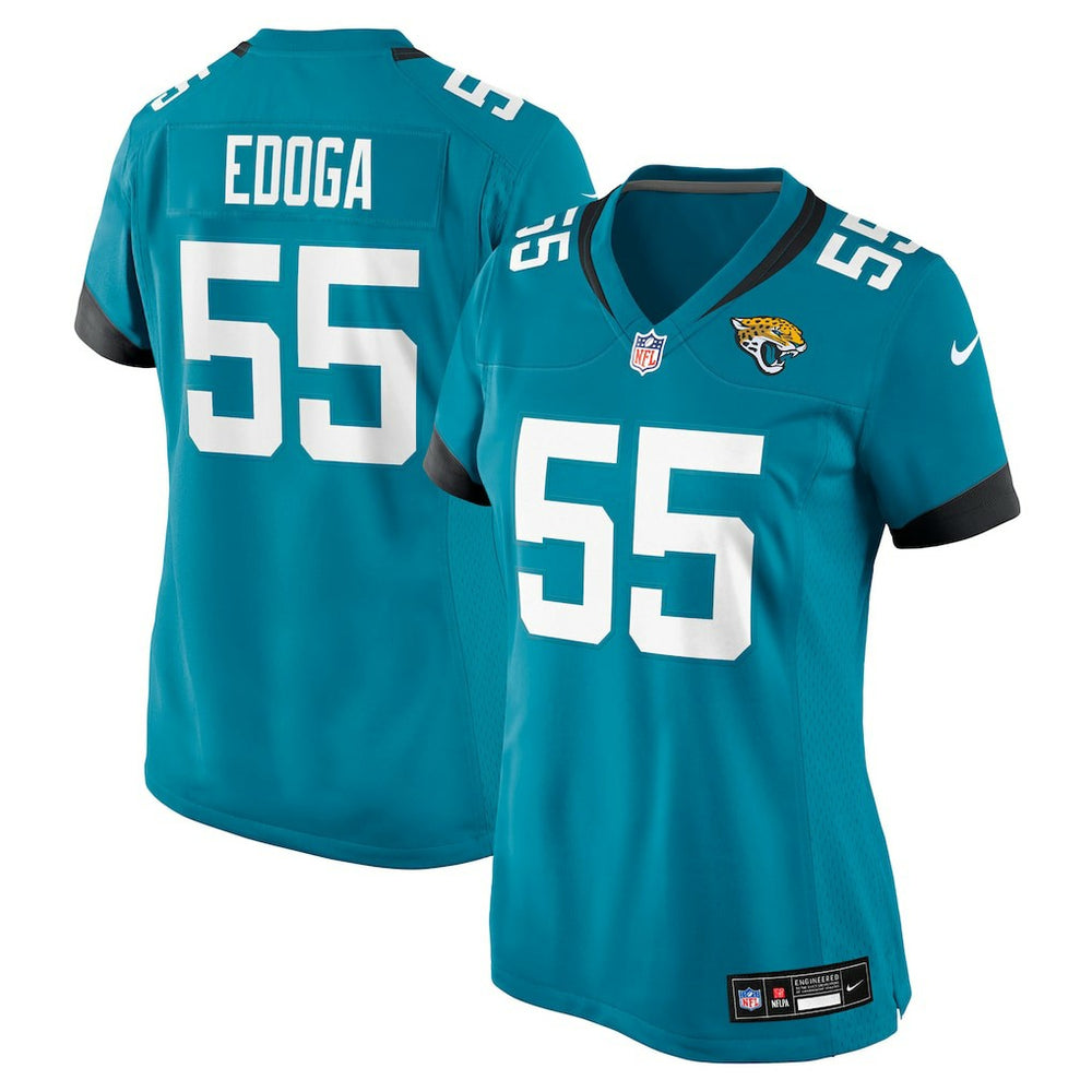 NFL Chuma Edoga Jacksonville Jaguars Women's Team Game Jersey - Teal