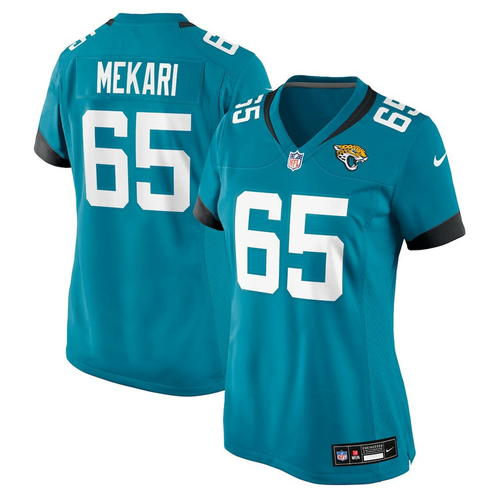 NFL Patrick Mekari Jacksonville Jaguars Women's Team Game Jersey - Teal