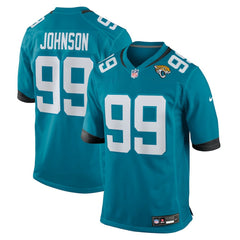 NFL Austin Johnson Jacksonville Jaguars Team Game Jersey - Teal