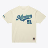 Ichiro Suzuki Seattle Mariners Mitchell & Ness Cooperstown Collection Throwback Name & Number T-Shirt - Cream T-shirts