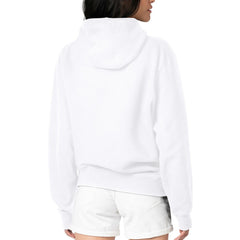 Cleveland Guardians G-III 4Her by Carl Banks Women's Metallic Drop Fleece Hoodie - White Hoodies