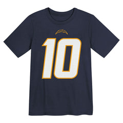 Justin Herbert Los Angeles Chargers Youth Name & Number T-Shirt Navy