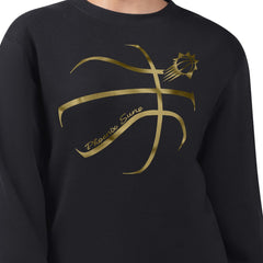 Phoenix Suns G-III 4Her by Carl Banks Women's Metallic Print Basketball Sketch Fleece Sweatshirt Black