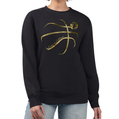 Boston Celtics G-III 4Her by Carl Banks Women's Metallic Print Basketball Sketch Fleece Sweatshirt Black
