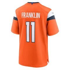 NFL Troy Franklin Denver Broncos Team Game Jersey - Orange