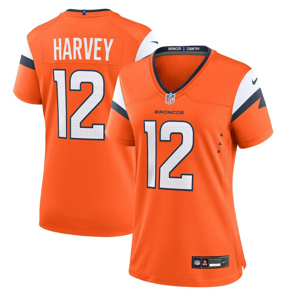 NFL RJ Harvey Denver Broncos Women's Team Game Jersey - Orange
