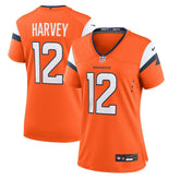 NFL RJ Harvey Denver Broncos Women's Team Game Jersey - Orange
