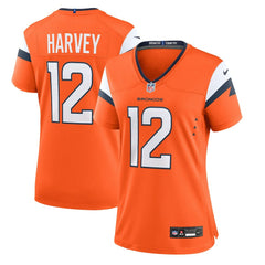 NFL RJ Harvey Denver Broncos Women's Team Game Jersey - Orange