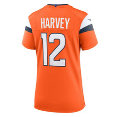 NFL RJ Harvey Denver Broncos Women's Team Game Jersey - Orange