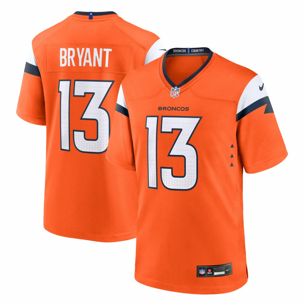 NFL Pat Bryant Denver Broncos Team Game Jersey - Orange