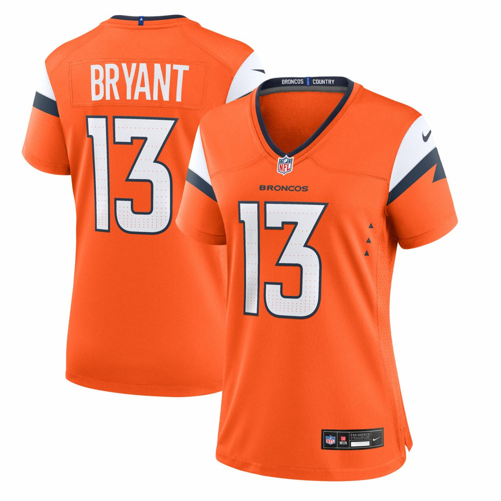 NFL Pat Bryant Denver Broncos Women's Team Game Jersey - Orange