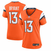 NFL Pat Bryant Denver Broncos Women's Team Game Jersey - Orange