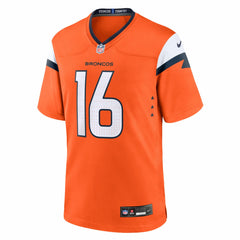 NFL Jeremy Crawshaw Denver Broncos Team Game Jersey - Orange