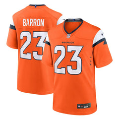 NFL Jahdae Barron Denver Broncos Team Game Jersey - Orange