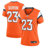 NFL Jahdae Barron Denver Broncos Women's Team Game Jersey - Orange
