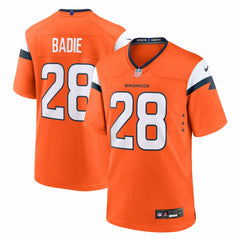 NFL Tyler Badie Denver Broncos Team Game Jersey - Orange