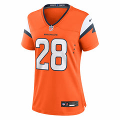 NFL Tyler Badie Denver Broncos Women's Team Game Jersey - Orange
