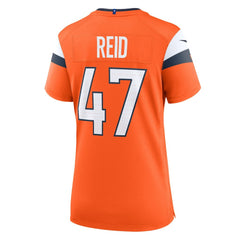 NFL Karene Reid Denver Broncos Women's Team Game Jersey - Orange