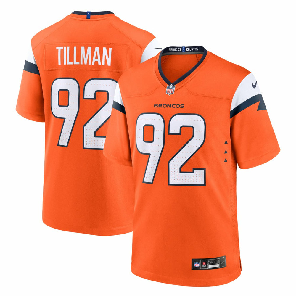 NFL Dondrea Tillman Denver Broncos Team Game Jersey - Orange