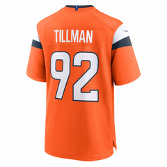 NFL Dondrea Tillman Denver Broncos Team Game Jersey - Orange