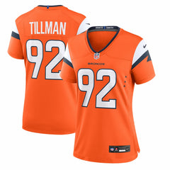 NFL Dondrea Tillman Denver Broncos Women's Team Game Jersey - Orange