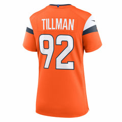 NFL Dondrea Tillman Denver Broncos Women's Team Game Jersey - Orange