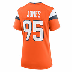 NFL Sai'vion Jones Denver Broncos Women's Team Game Jersey - Orange