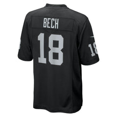 NFL Jack Bech Las Vegas Raiders Team Game Jersey - Black