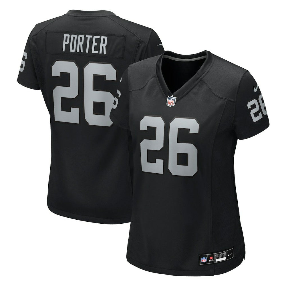 NFL Darien Porter Las Vegas Raiders Women's Team Game Jersey - Black