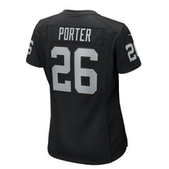 NFL Darien Porter Las Vegas Raiders Women's Team Game Jersey - Black