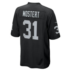 Raheem Mostert Las Vegas Raiders Team Game Jersey Black