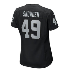 NFL Charles Snowden Las Vegas Raiders Women's Team Game Jersey - Black