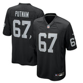 NFL Will Putnam Las Vegas Raiders Team Game Jersey - Black