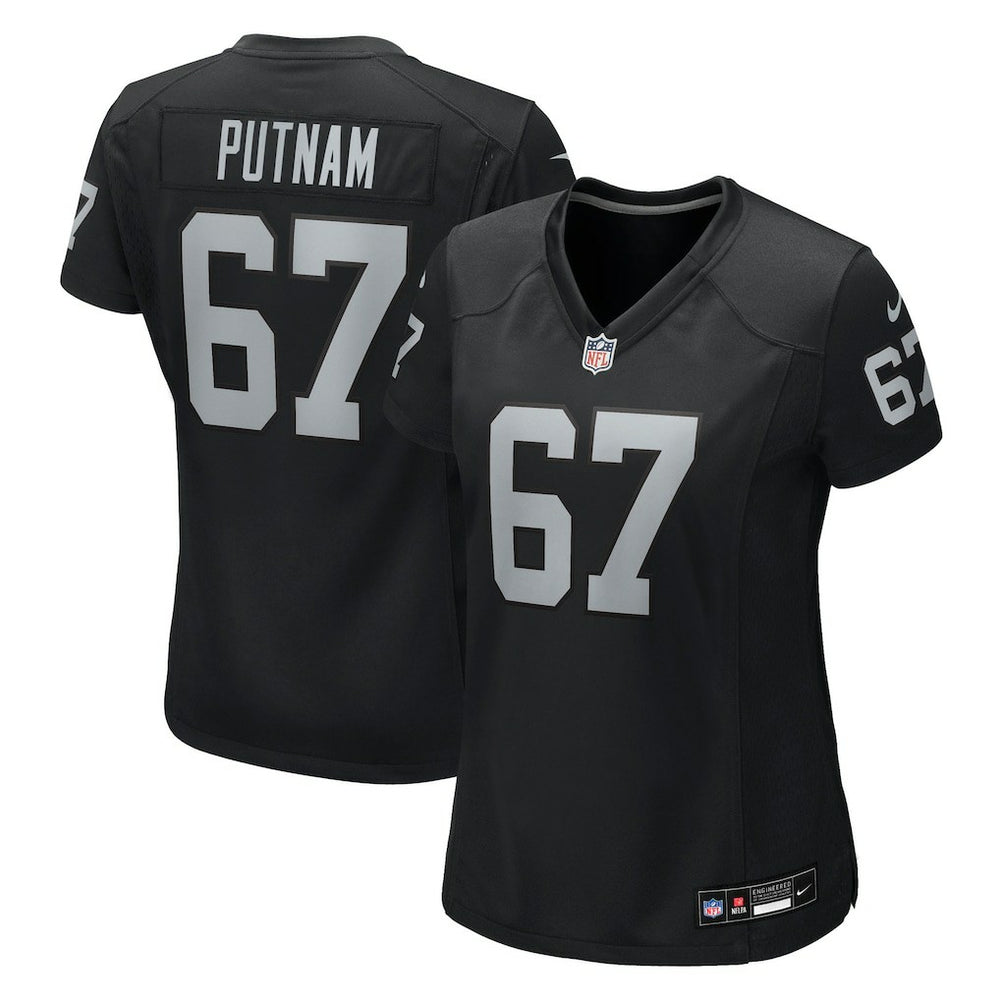 NFL Will Putnam Las Vegas Raiders Women's Team Game Jersey - Black
