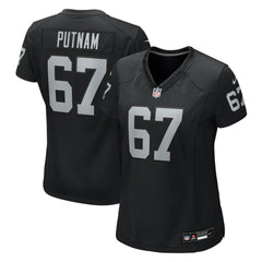 NFL Will Putnam Las Vegas Raiders Women's Team Game Jersey - Black