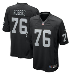 NFL Caleb Rogers Las Vegas Raiders Team Game Jersey - Black