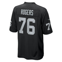 NFL Caleb Rogers Las Vegas Raiders Team Game Jersey - Black