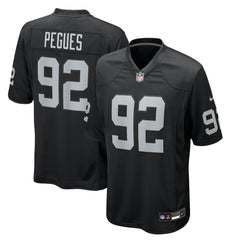 NFL JJ Pegues Las Vegas Raiders Team Game Jersey - Black