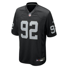 NFL JJ Pegues Las Vegas Raiders Team Game Jersey - Black