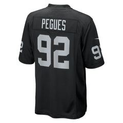 NFL JJ Pegues Las Vegas Raiders Team Game Jersey - Black