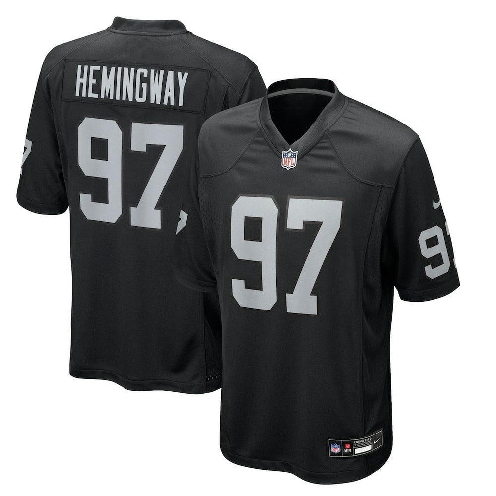 NFL Tonka Hemingway Las Vegas Raiders Team Game Jersey - Black