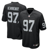 NFL Tonka Hemingway Las Vegas Raiders Team Game Jersey - Black