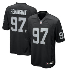 NFL Tonka Hemingway Las Vegas Raiders Team Game Jersey - Black