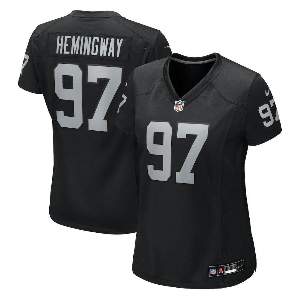 NFL Tonka Hemingway Las Vegas Raiders Women's Team Game Jersey - Black