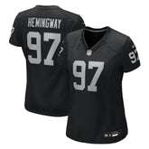 NFL Tonka Hemingway Las Vegas Raiders Women's Team Game Jersey - Black