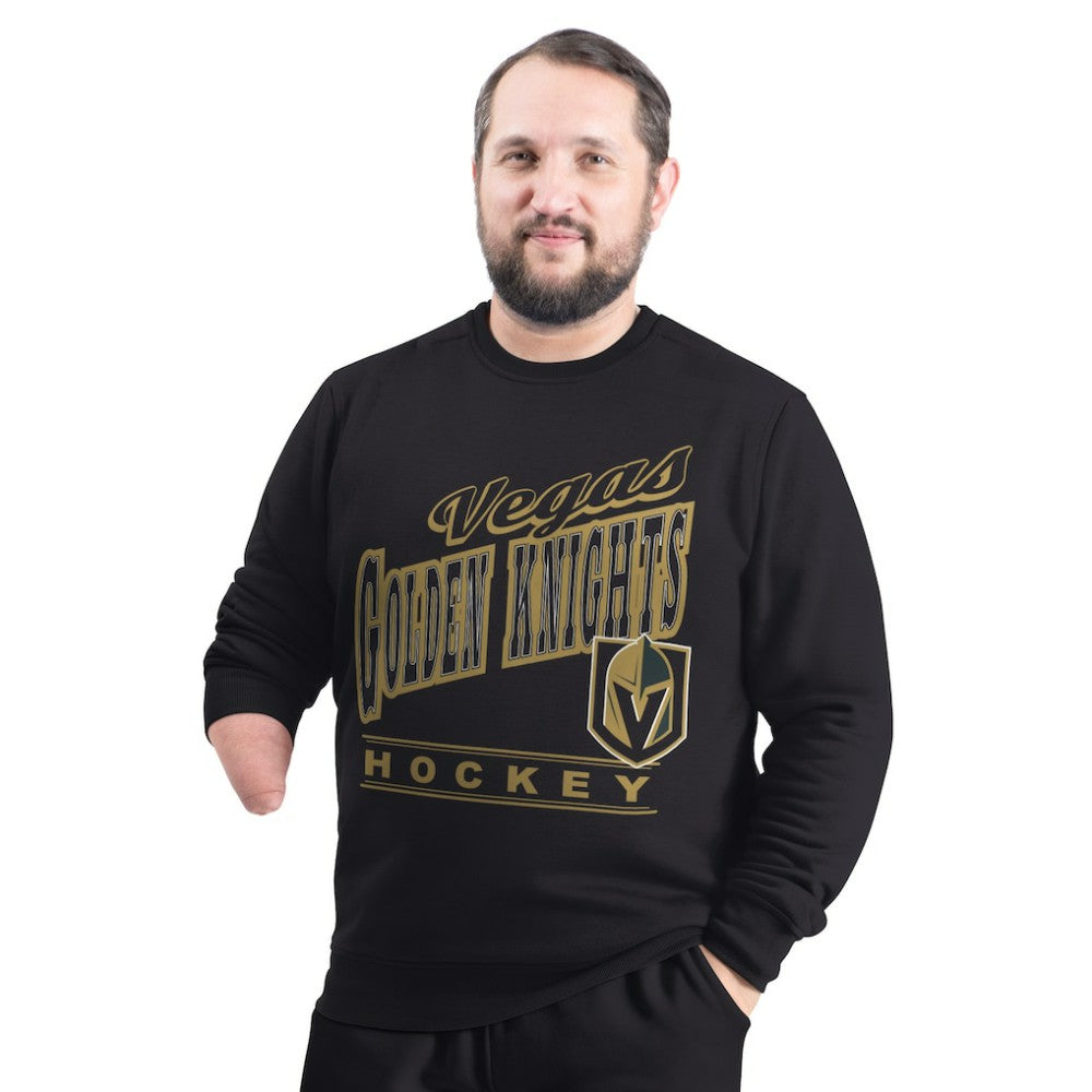 NHL Vegas Golden Knights G-III Sports by Carl Banks Adaptive Headliner Fleece Sweatshirt - Black