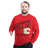 NHL Calgary Flames G-III Sports by Carl Banks Adaptive Headliner Fleece Sweatshirt - Red
